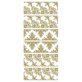 Sticker Small corners Gold (x10)