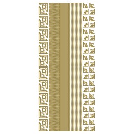 Sticker Dunne lijnen en hoekjes goud (x10)