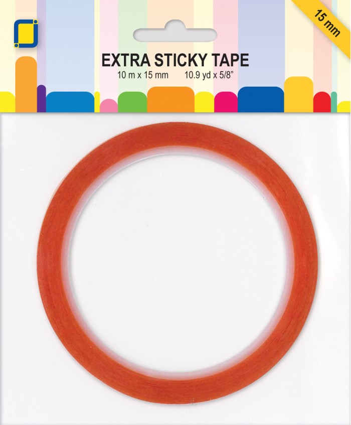 Extra sticky tape 10 mtr x 15 mm (x10)