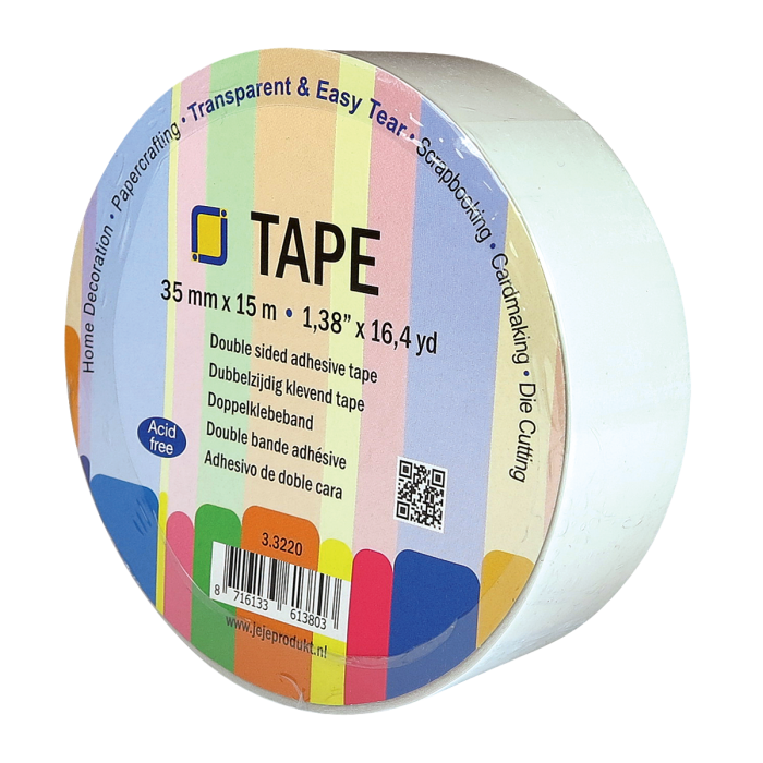 Dubbelzijdig Klevend Tape roll 35 mm x 15m 