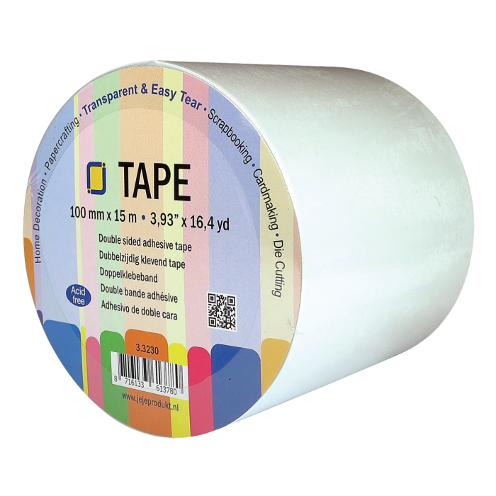 Dubbelzijdig Klevend Tape Roll 100 mm x 15m 