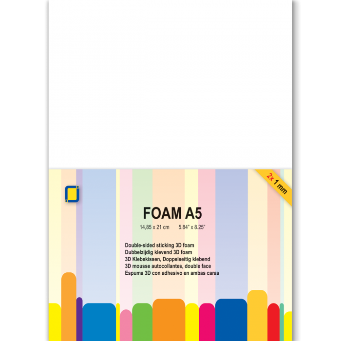 3D Foam A5 1 mm 2 vellen