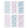 Peel-off stickers 6-pack Baby Jongen & Meisje 