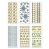 Peel-off stickers 6-pack Sterren & Sneeuwvlokken