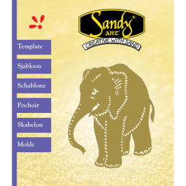 Sandy Art® Sjabloon Olifant