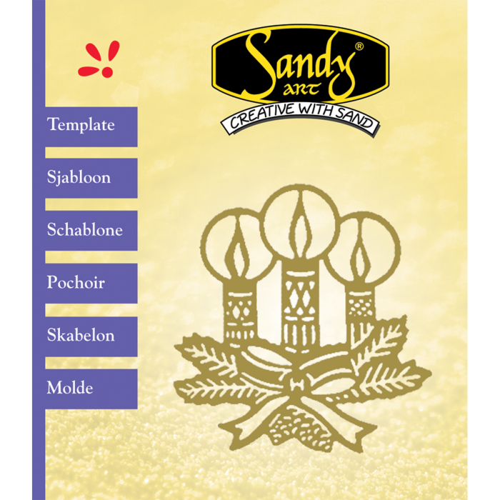 Sandy Art® Sjabloon Kaarsen