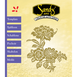 Sandy Art® Sjabloon Bloemen