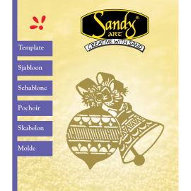 Sandy Art® Sjabloon Kerstbel / bal