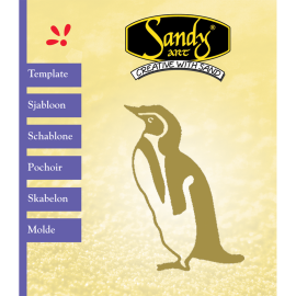 Sandy Art® Sjabloon Pinquin
