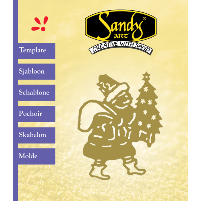 Sandy Art® Sjabloon Kerstman