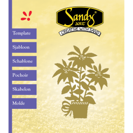 Sandy Art® Sjabloon Bloempot