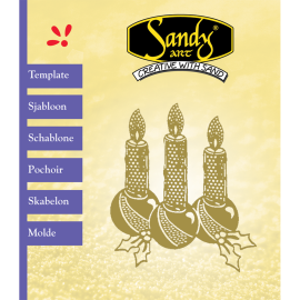 Sandy Art® Sjabloon 3 Kaarsen