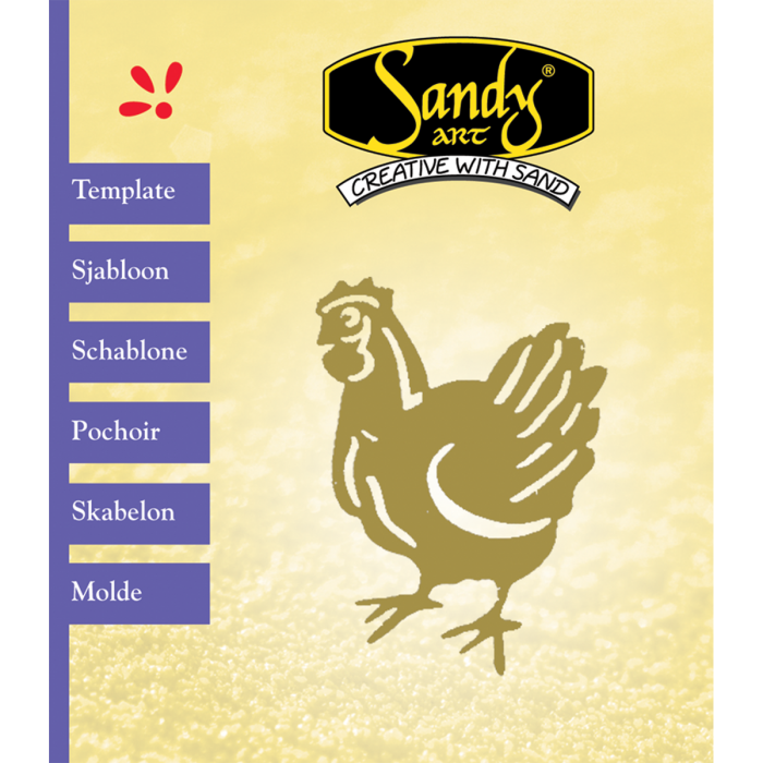Sandy Art® Sjabloon Kip