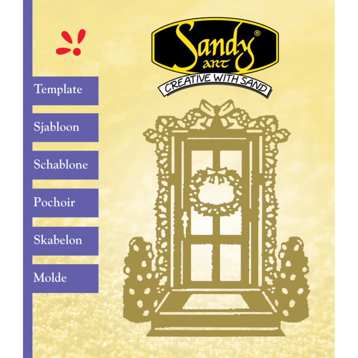 Sandy Art® Sjabloon Kerstdeur
