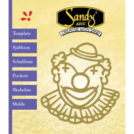 Sandy Art® Sjabloon Clownshoofd