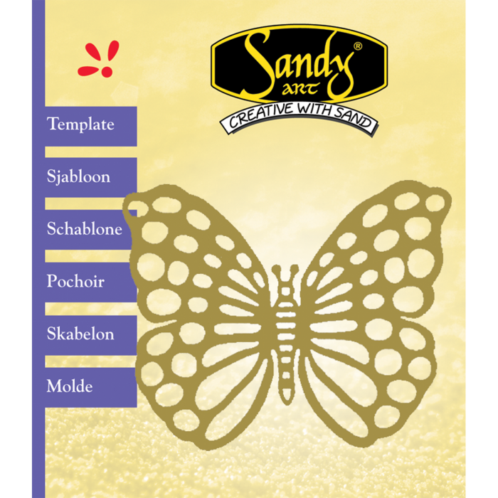 Sandy Art® Sjabloon Vlinder groot