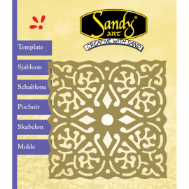Sandy Art® Sjabloon Vierkant Ornament