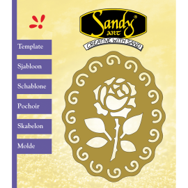 Sandy Art® Sjabloon Kader Roos