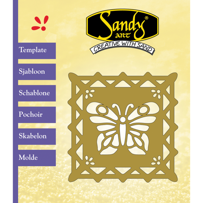 Sandy Art® Sjabloon Kader Vlinder