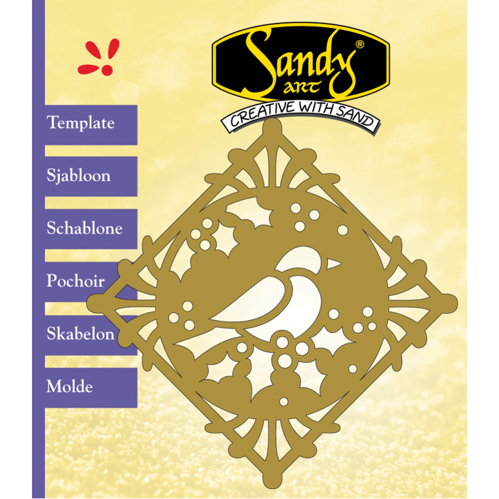 Sandy Art® Sjabloon Kader Roodborstje