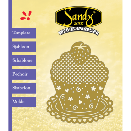 Sandy Art® Sjabloon Cupcake