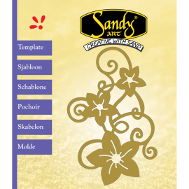Sandy Art® Sjabloon Bloemenswirl