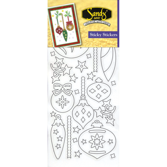 Sandy Art® Sticky Stickers Kerstballen
