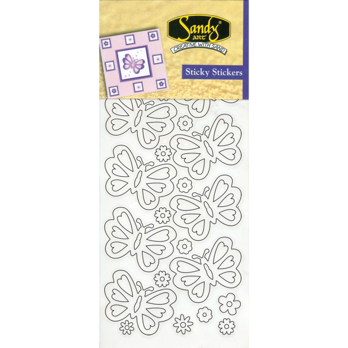 Sandy Art® Sticky Stickers Vlinders