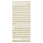 Sticker getallen goud (x10)