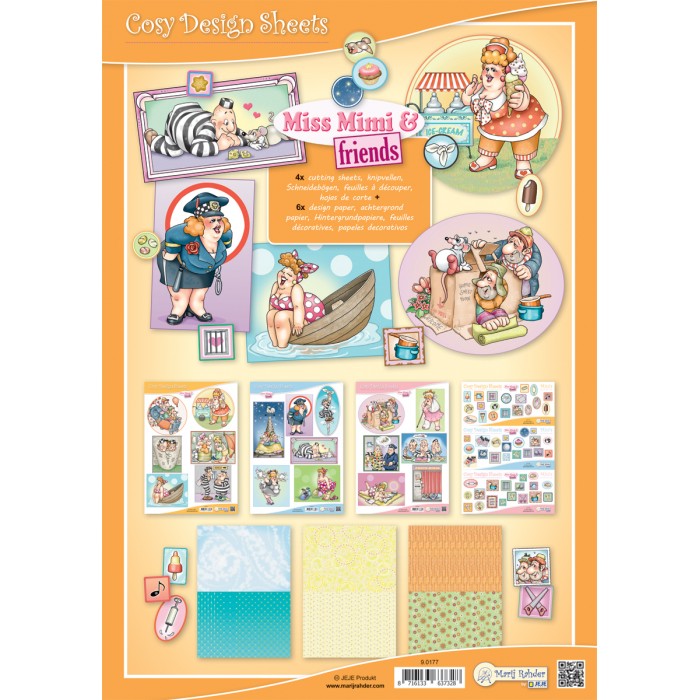 MRJ Cosy Design Sheets Pack Miss Mimi & vrienden