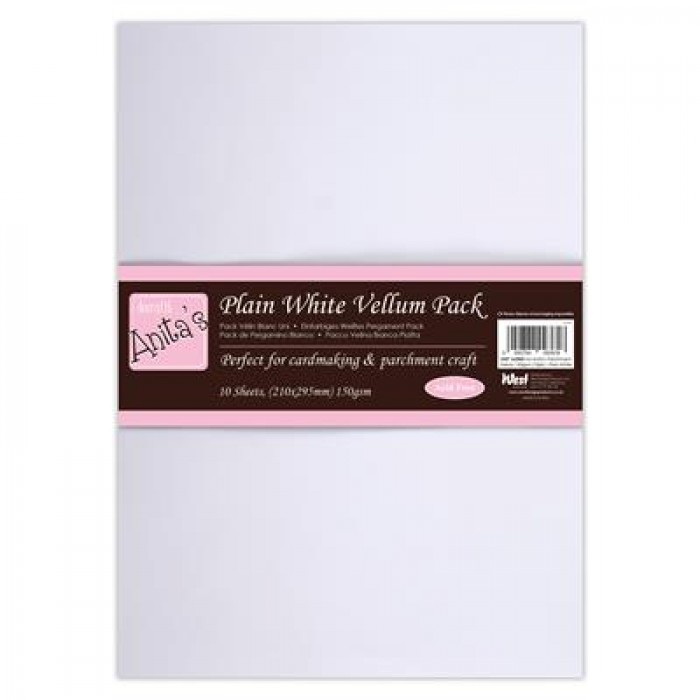 A4 Anita's Parchment Vellum 150gsm (10pk) - Plain White