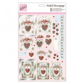 Foiled Decoupage - With Love