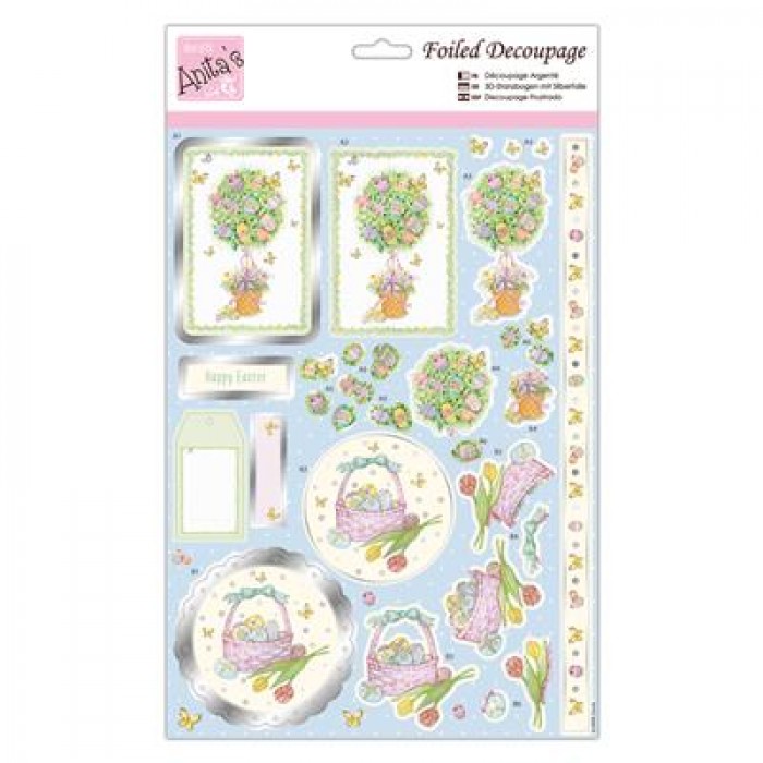 Foiled Decoupage - Egg Hunt