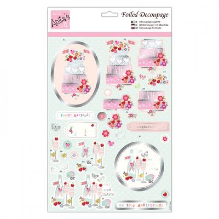 Foiled Decoupage - Fizz & Cakes