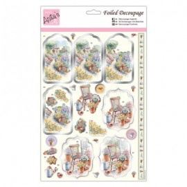 Foiled Decoupage - Country Cottage
