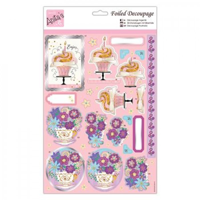 Foiled Decoupage - Floral Cupful
