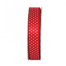 3m Ribbon - Spotted - Radiant Red