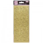 Outline Stickers - Relative Messages - Gold
