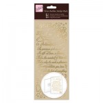 Outline Stickers - Verses - Baby Girl - Gold