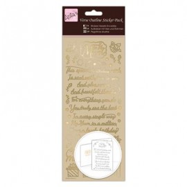 Outline Stickers - Verses - Mum - Gold