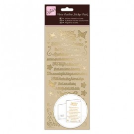 Outline Stickers - Verses - Special Friend - Gold