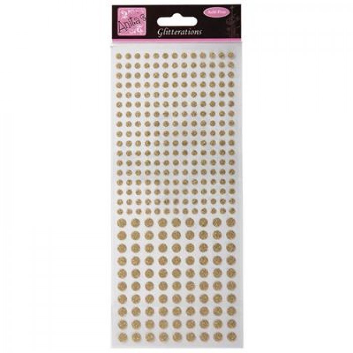 Glitterations Sticker - Dots - Gold