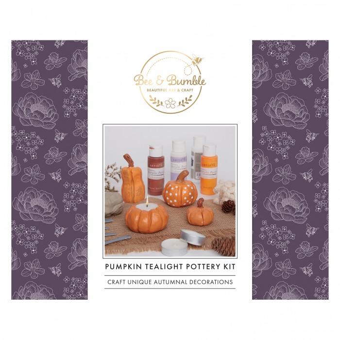 Pumpkin Tealight Pottery Kit