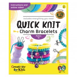 Quick Knit Charm Bracelets