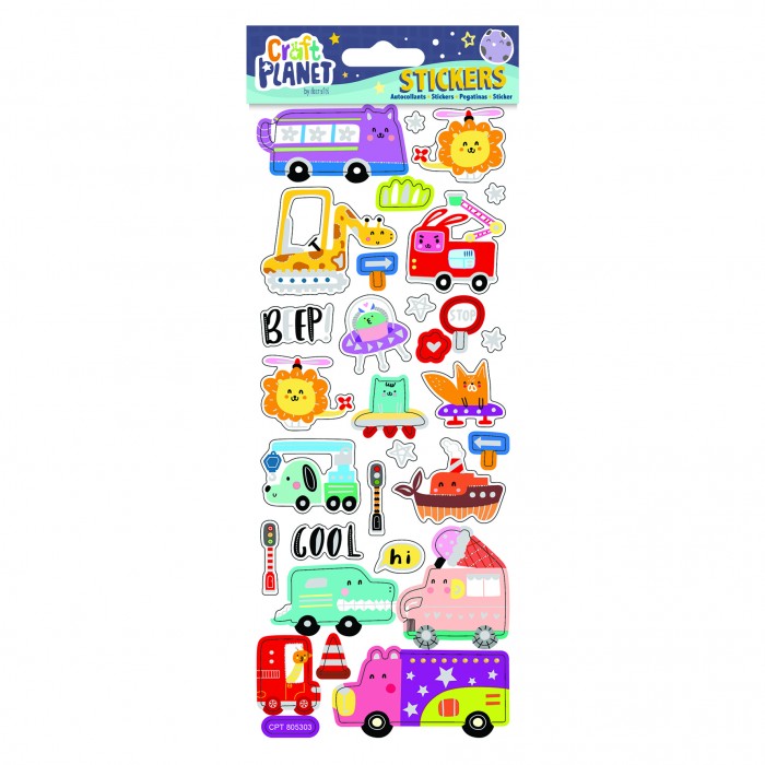 Fun Stickers - Happy Transport