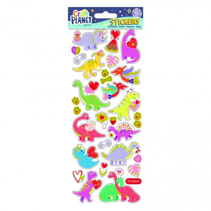 Fun Stickers - Dinosaur Love