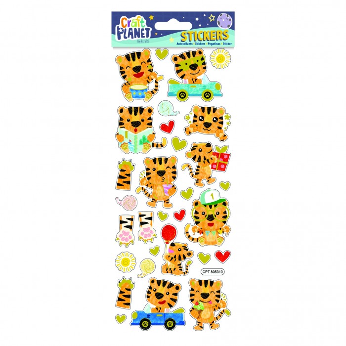 Fun Stickers - Happy Tiger