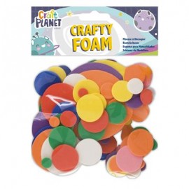 Crafty Foam (75pcs) - Circles - Assorted Colours