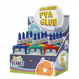 Coloured PVA Glue  (6 fl oz / 170ml) CDU (12pcs)