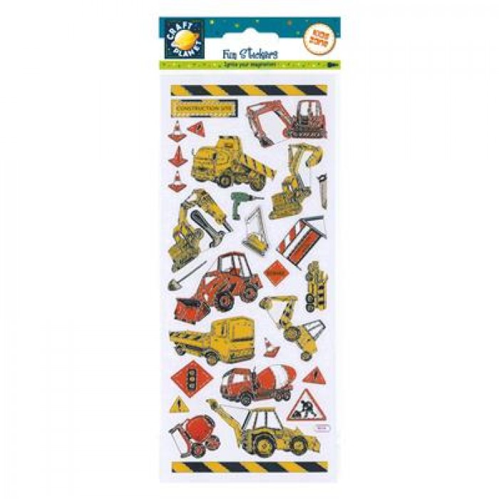 Fun Stickers - Construction Site Vehicles